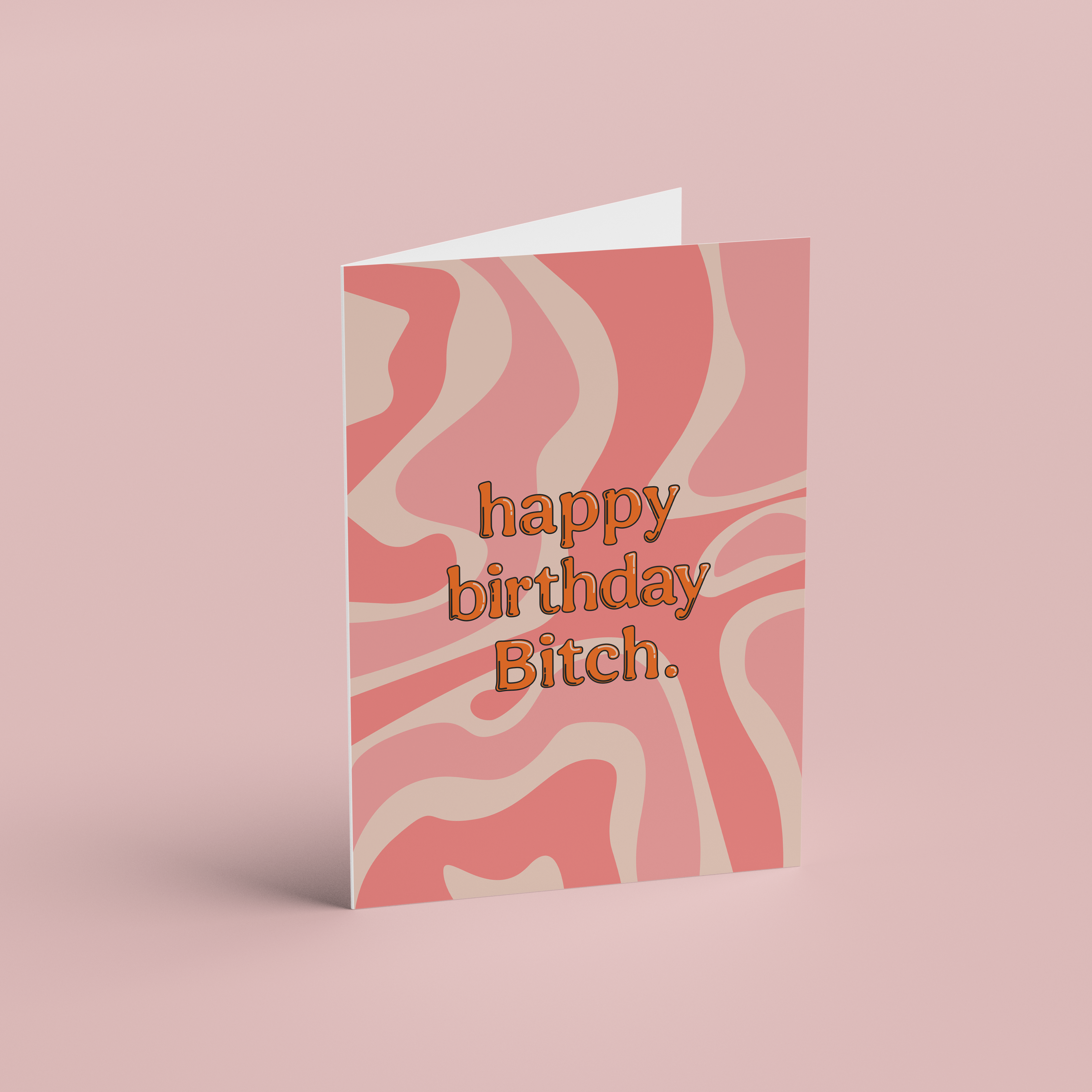 Colorful Birthday Card for her - Happy Birthday Bitch