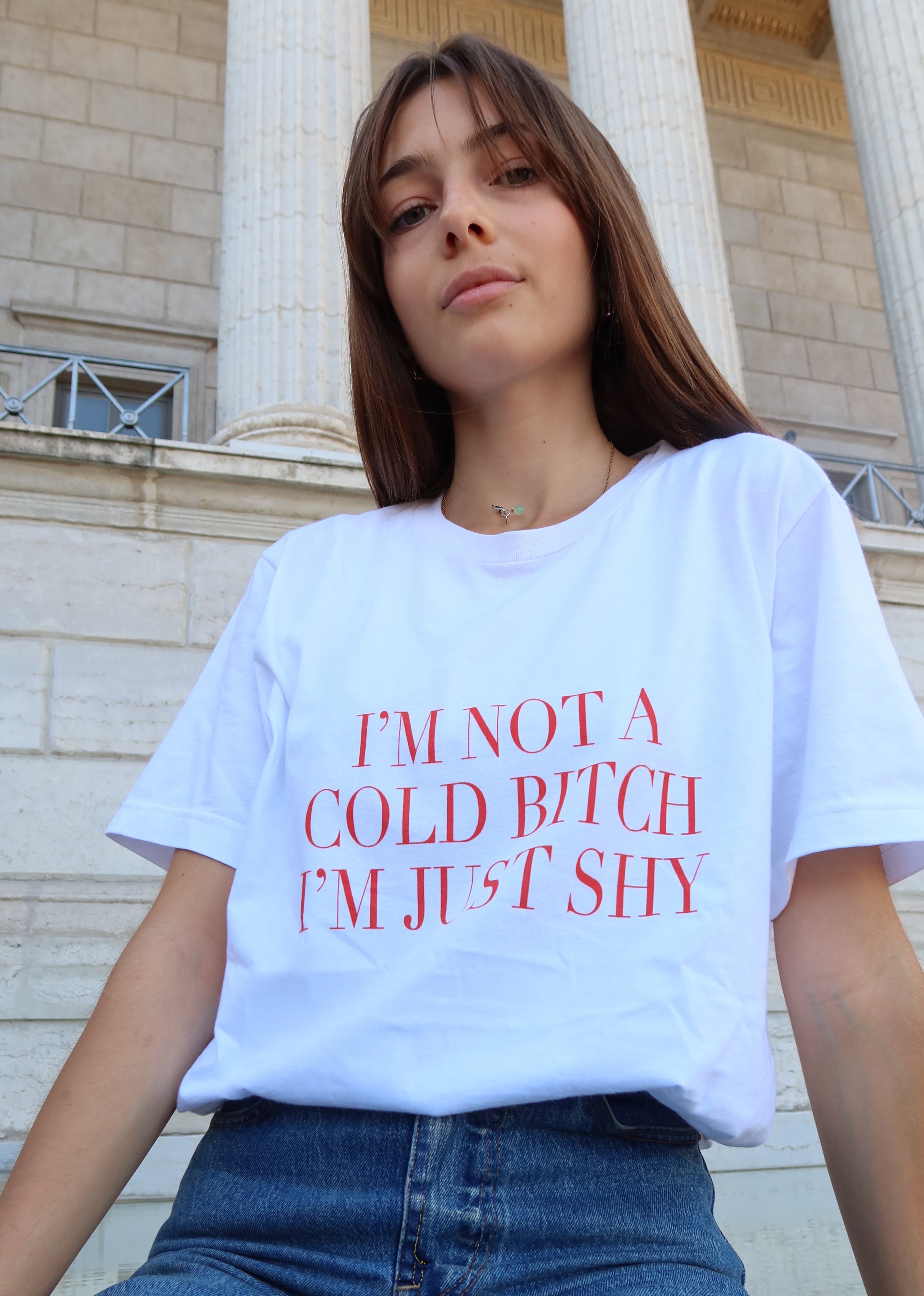 Tshirt 100% coton - Not A Cold Bitch - Red