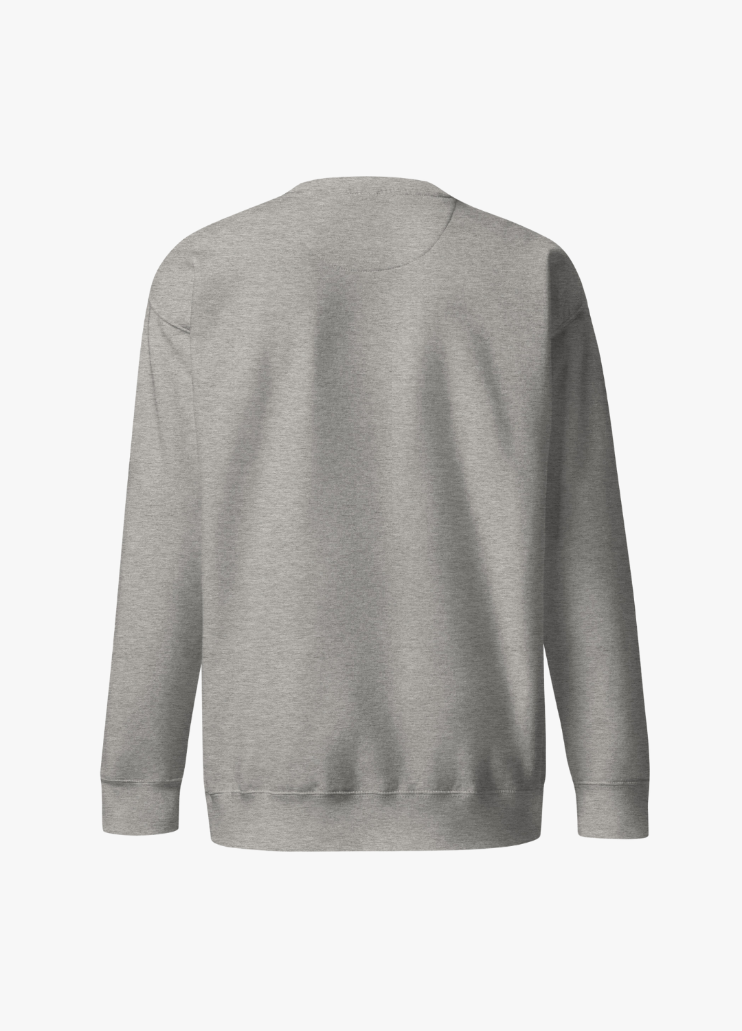 sweatshirt en coton léger unisexe gris clair avec broderie à l'avant d'un chaton kawaii qui fait un doigt d'honneur