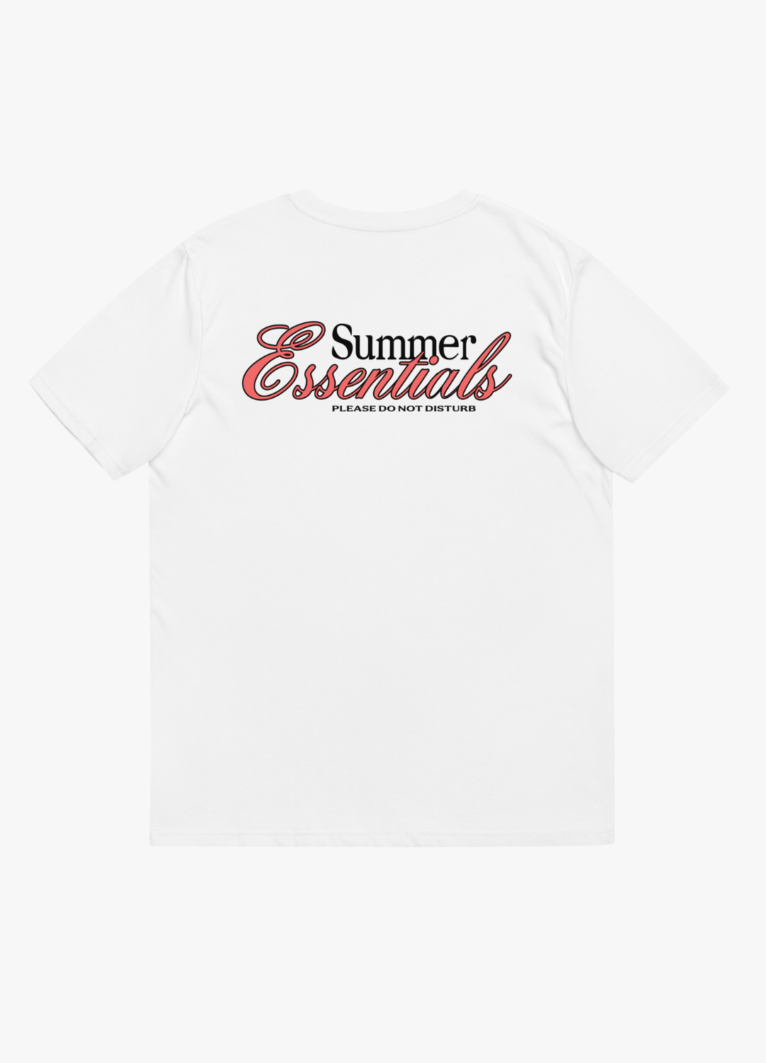 tshirt en coton biologique vegan summer essentials ne pas déranger pour homme et femme pour l'été slow fashion