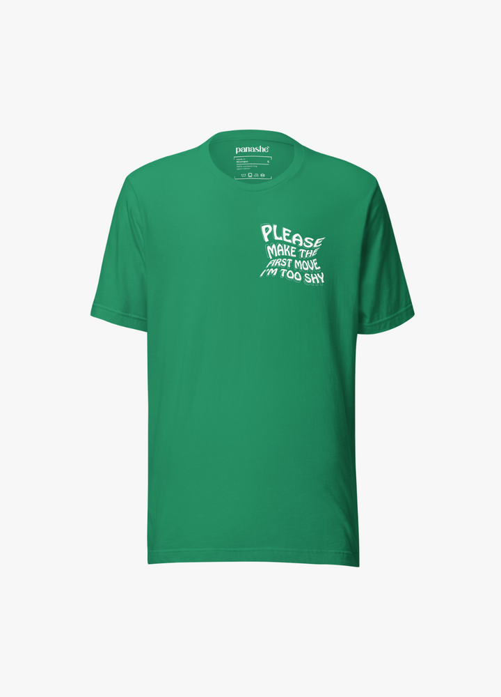 tshirt en coton ultra doux unisexe vert vif avec imprimé graphique wavy drôle et original