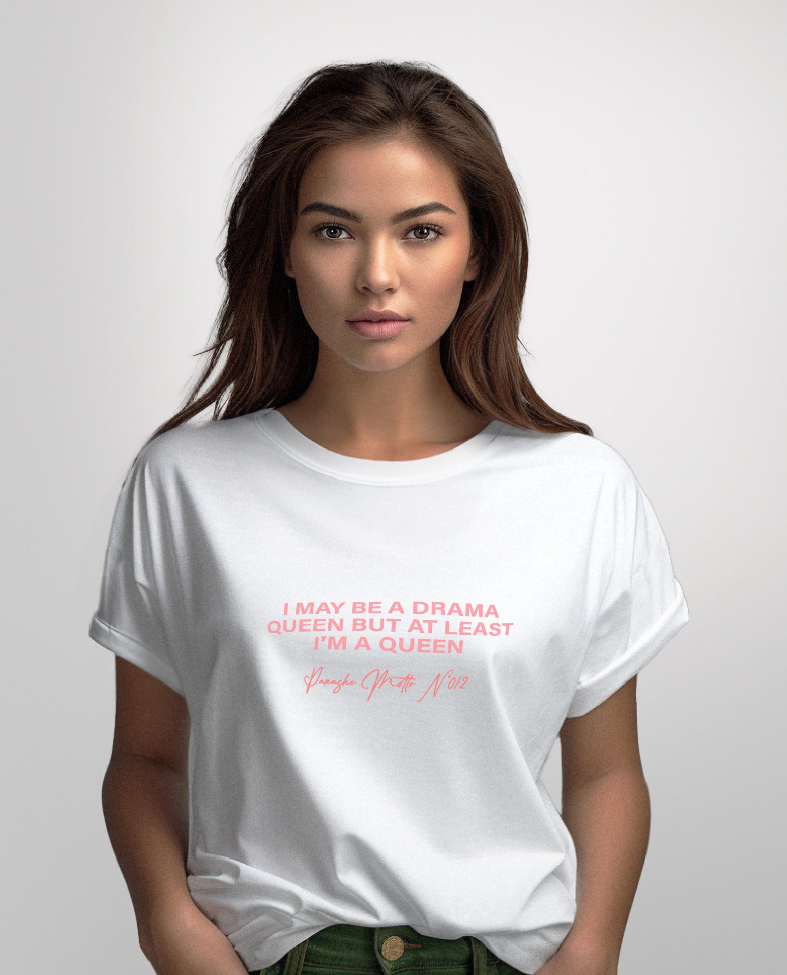 Sustainable Tshirt - Drama Queen - Pink