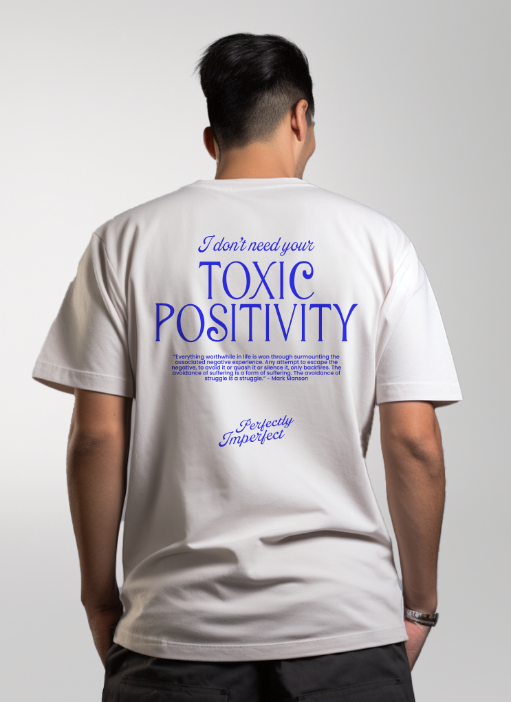 Tshirt - Toxic Positivity - Electric Blue