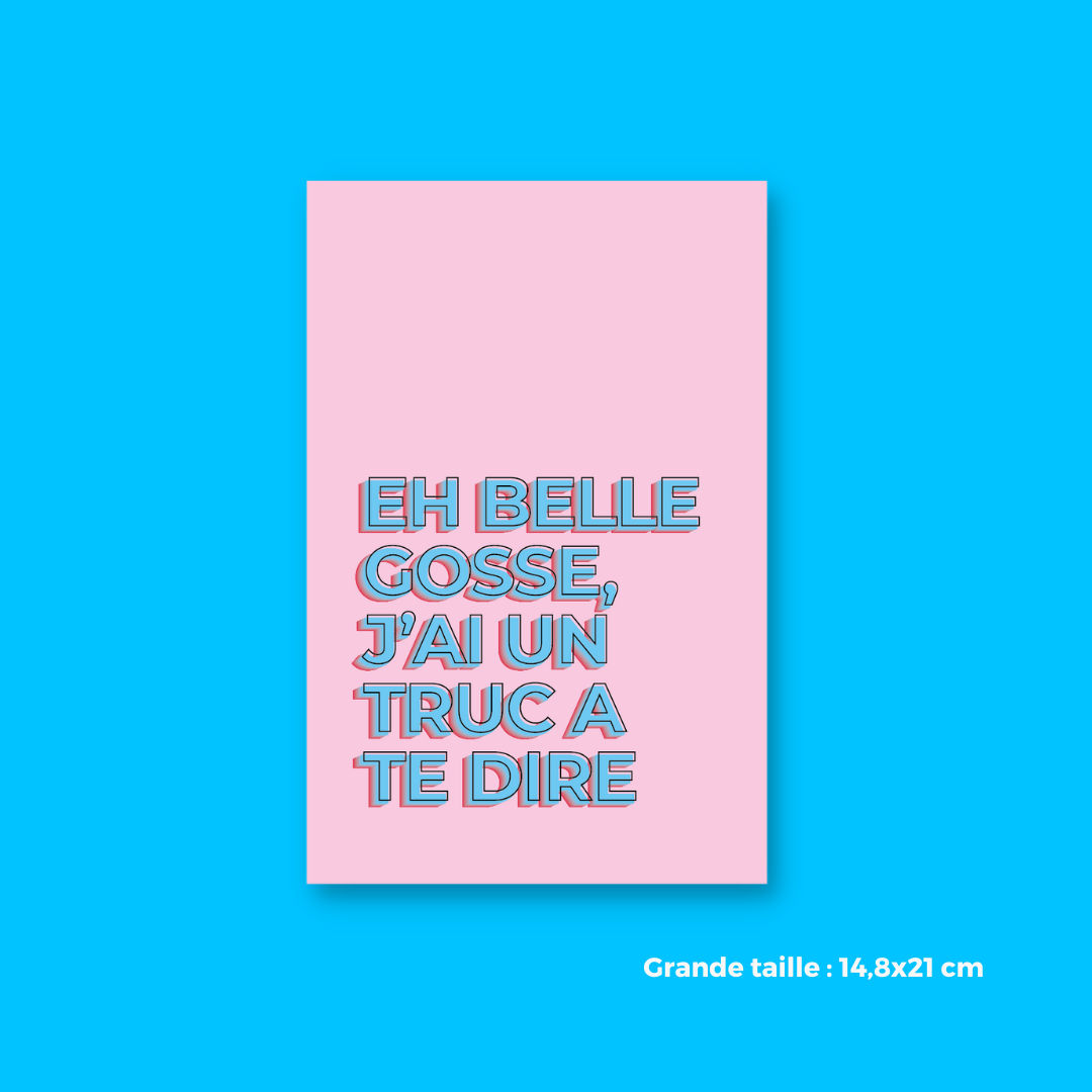 Greeting card- Eh Belle Gosse